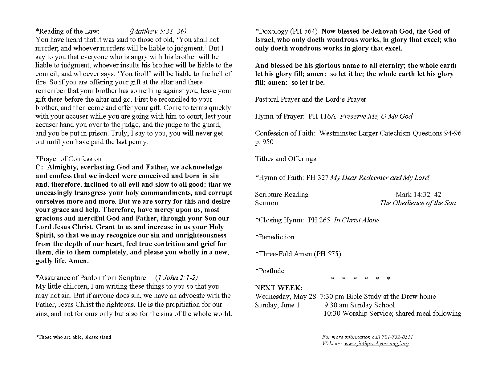 Bulletin Page 2