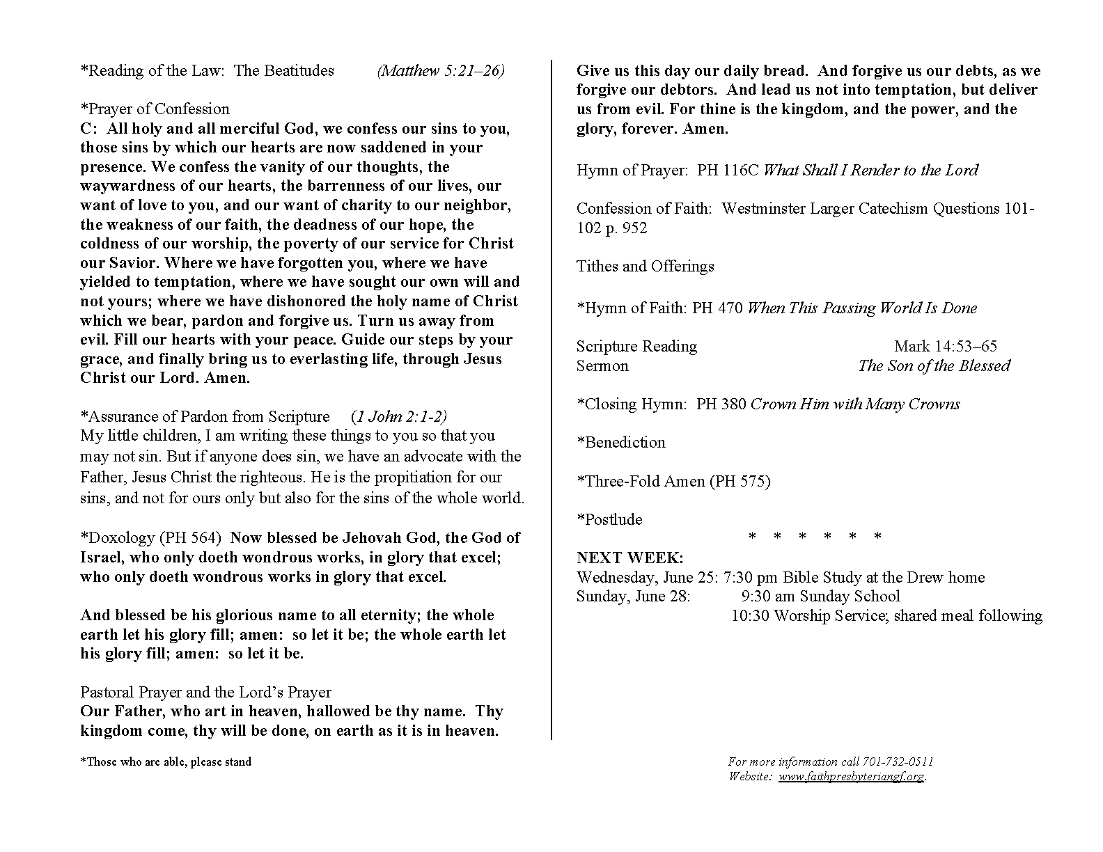 Bulletin Page 2
