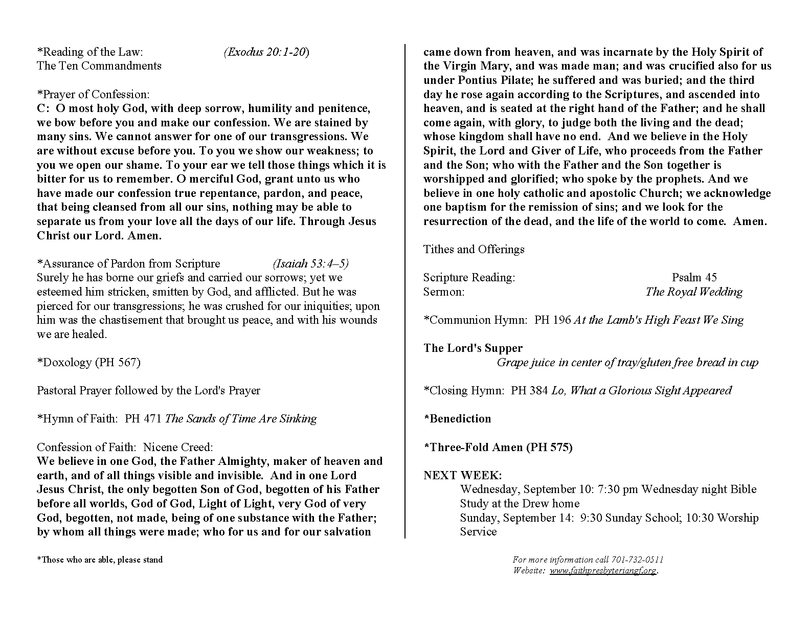 Bulletin Page 2