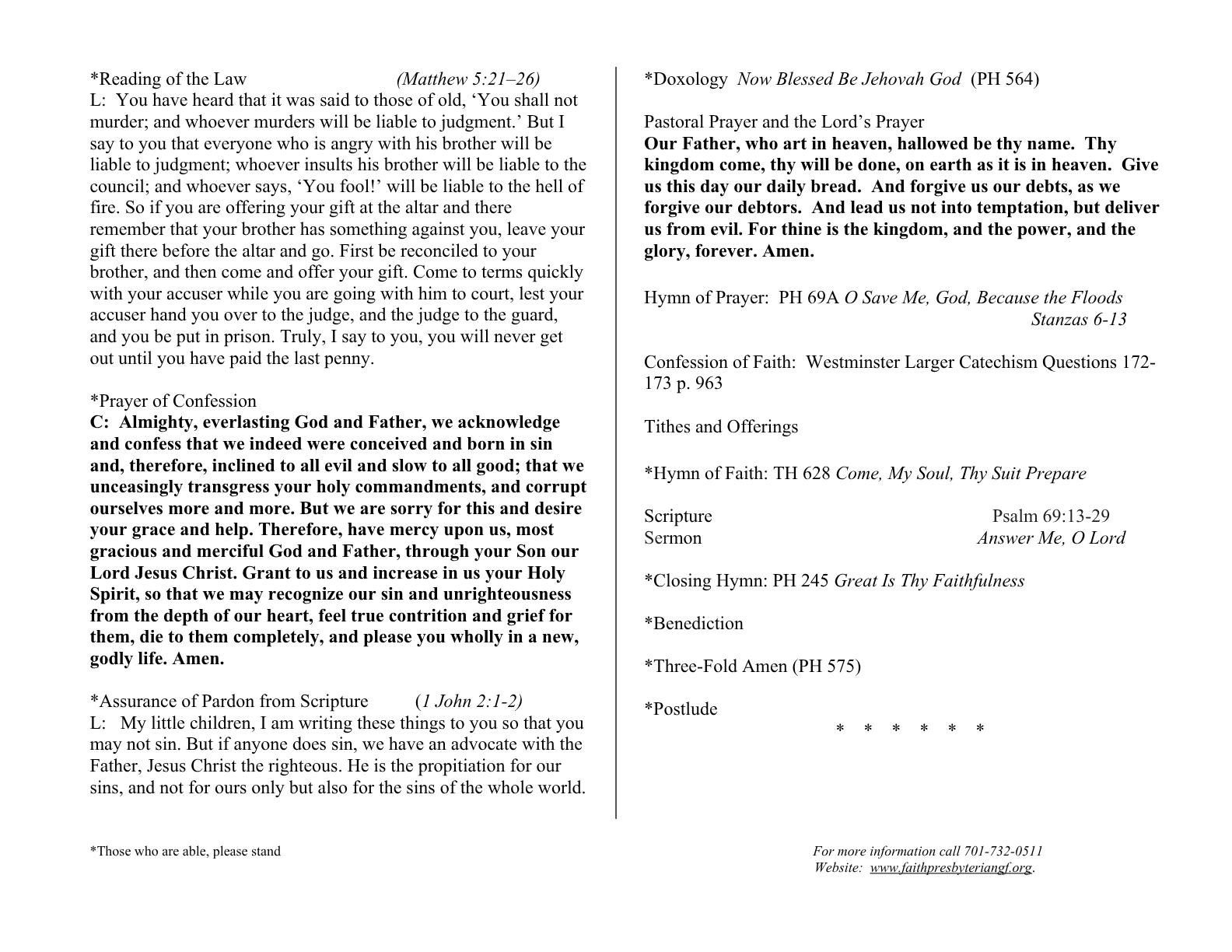 Bulletin Page 2